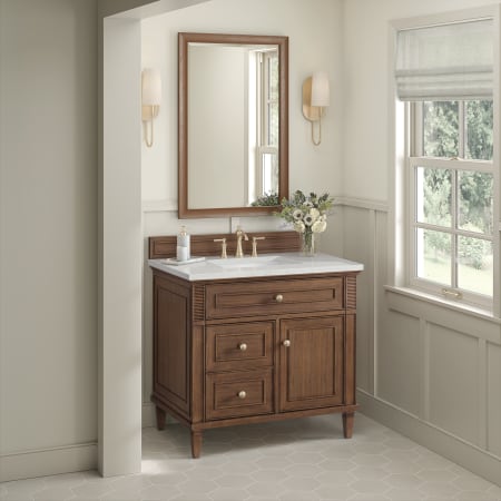 A large image of the James Martin Vanities 424-V36-3LDL Alternate Image