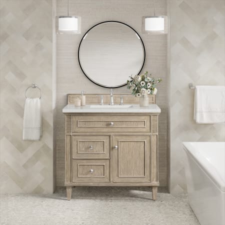 A large image of the James Martin Vanities 424-V36-3LDL Alternate Image