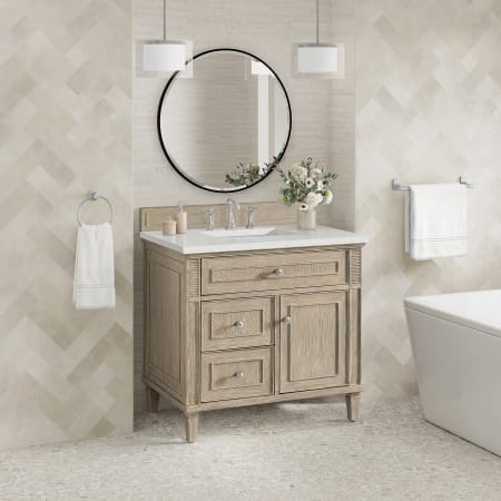 A large image of the James Martin Vanities 424-V36-3LDL Alternate Image