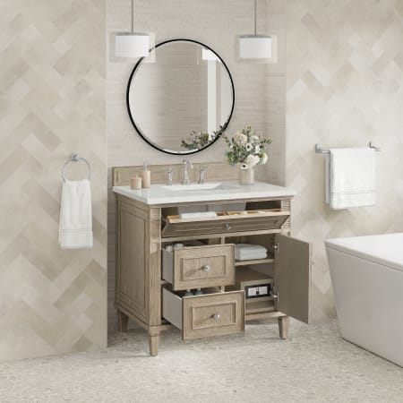 A large image of the James Martin Vanities 424-V36-3LDL Alternate Image