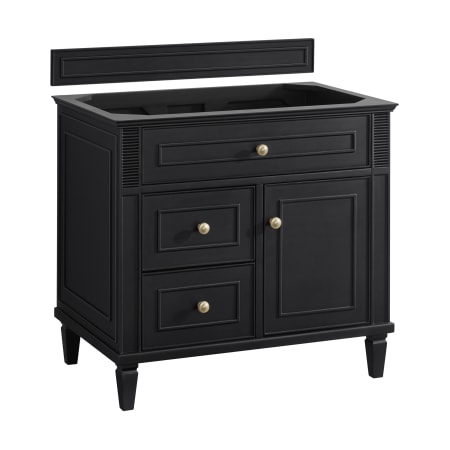 A large image of the James Martin Vanities 424-V36 Black Onyx