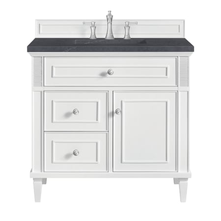A large image of the James Martin Vanities 424-V36-3CSP Bright White