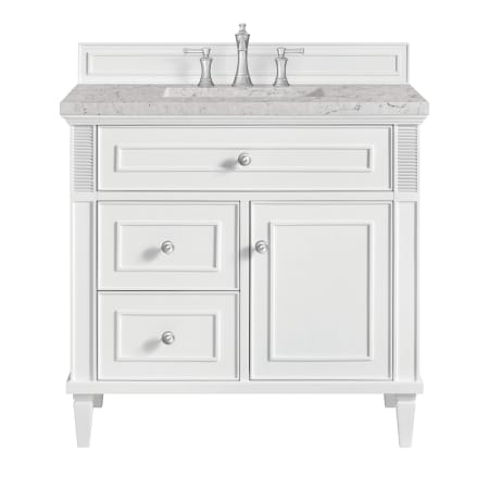 A large image of the James Martin Vanities 424-V36-3EJP Bright White
