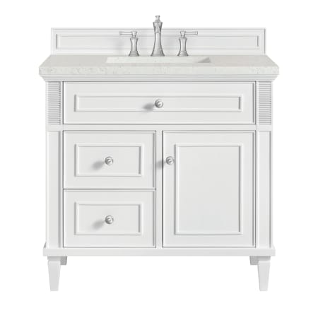 A large image of the James Martin Vanities 424-V36-3LDL Bright White