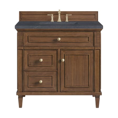 A large image of the James Martin Vanities 424-V36-3CSP Mid-Century Walnut