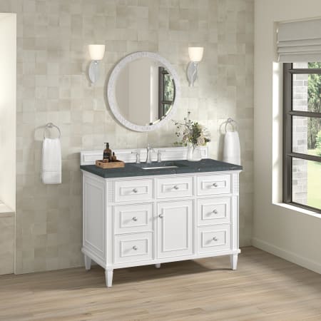 A large image of the James Martin Vanities 424-V48-3PBL Alternate Image