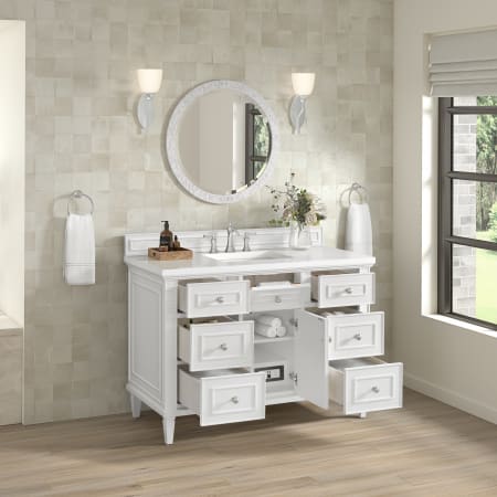 A large image of the James Martin Vanities 424-V48-3WZ Alternate Image