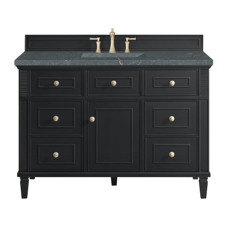A large image of the James Martin Vanities 424-V48-3PBL Black Onyx