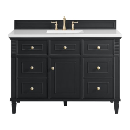 A large image of the James Martin Vanities 424-V48-3WZ Black Onyx