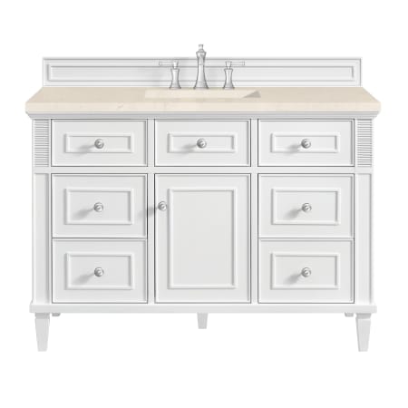A large image of the James Martin Vanities 424-V48-3EMR Bright White
