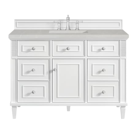 A large image of the James Martin Vanities 424-V48-3ESR Bright White