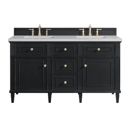 A large image of the James Martin Vanities 424-V60D-3AF Black Onyx