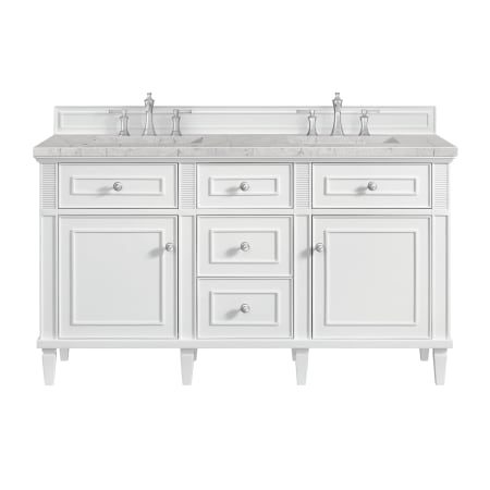 A large image of the James Martin Vanities 424-V60D-3EJP Bright White