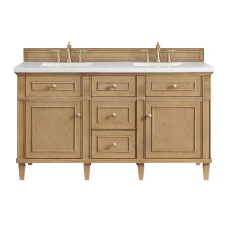 A large image of the James Martin Vanities 424-V60D-3WZ Light Natural Oak