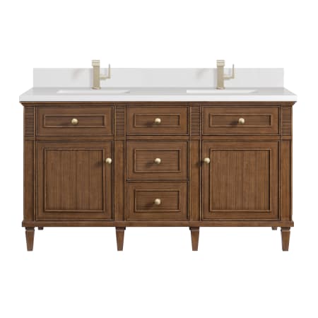 A large image of the James Martin Vanities 424-V60D-1WZ Mid-Century Walnut