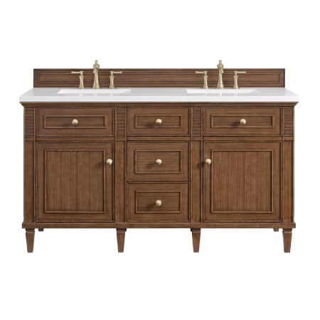 A large image of the James Martin Vanities 424-V60D-3WZ Mid-Century Walnut