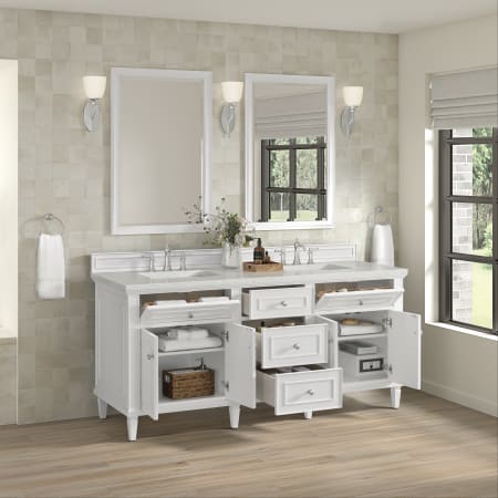 A large image of the James Martin Vanities 424-V72-3LDL Alternate Image