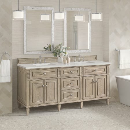 A large image of the James Martin Vanities 424-V72-3LDL Alternate Image