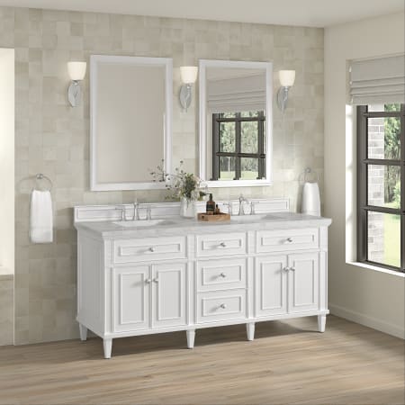 A large image of the James Martin Vanities 424-V72-3VSL Alternate Image