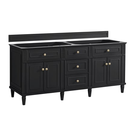 A large image of the James Martin Vanities 424-V72 Black Onyx