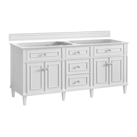 A large image of the James Martin Vanities 424-V72 Bright White