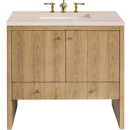 A large image of the James Martin Vanities 435-V36-3EMR Light Natural Oak