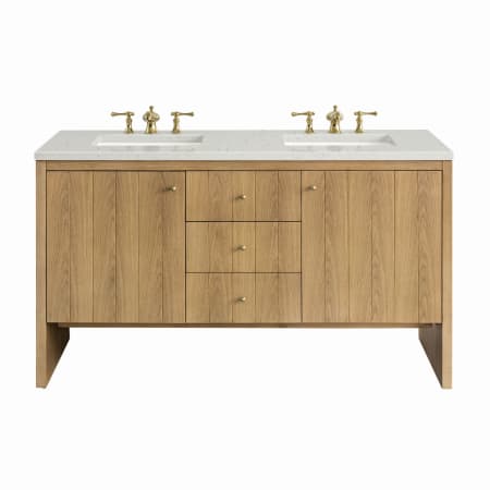 A large image of the James Martin Vanities 435-V60D-3LDL Light Natural Oak