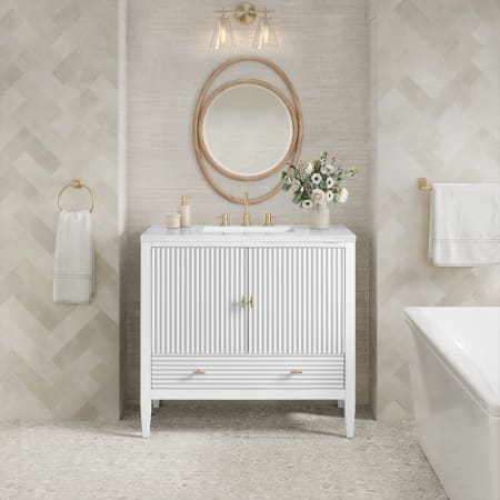 A large image of the James Martin Vanities 485-V36-3AF Alternate Image