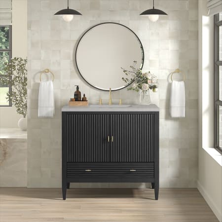 A large image of the James Martin Vanities 485-V36-3ESR Alternate Image