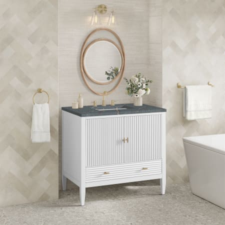 A large image of the James Martin Vanities 485-V36-3PBL Alternate Image