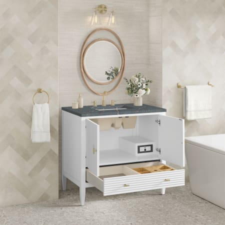 A large image of the James Martin Vanities 485-V36-3PBL Alternate Image