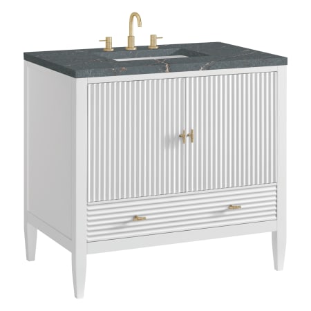 A large image of the James Martin Vanities 485-V36-3PBL Alternate Image