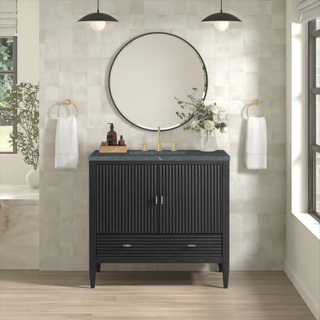 A large image of the James Martin Vanities 485-V36-3PBL Alternate Image