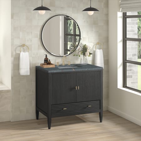 A large image of the James Martin Vanities 485-V36-3PBL Alternate Image