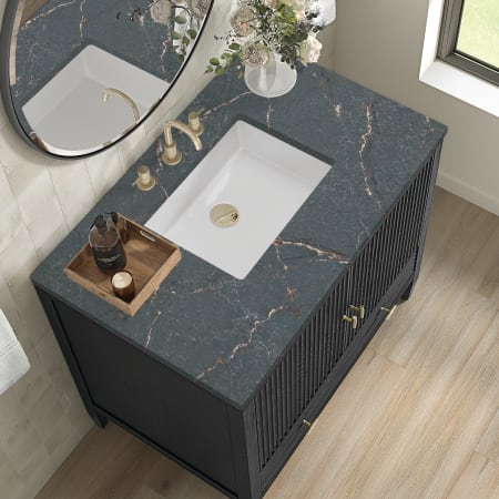 A large image of the James Martin Vanities 485-V36-3PBL Alternate Image