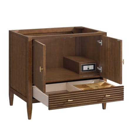 A large image of the James Martin Vanities 485-V36 Mid-Century Walnut