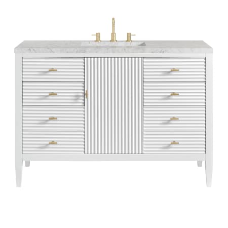 A large image of the James Martin Vanities 485-V48-3EJP Bright White