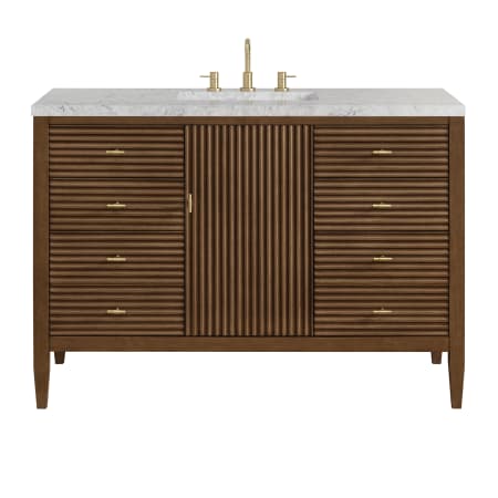 A large image of the James Martin Vanities 485-V48-3EJP Mid-Century Walnut