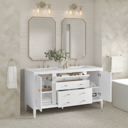 A large image of the James Martin Vanities 485-V60D-3WZ Alternate Image