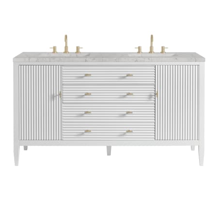 A large image of the James Martin Vanities 485-V60D-3EJP Bright White