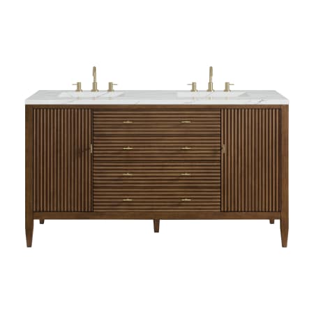 A large image of the James Martin Vanities 485-V60D-3ENC Mid-Century Walnut