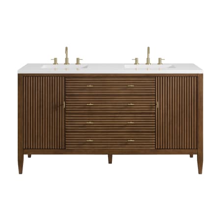 A large image of the James Martin Vanities 485-V60D-3WZ Mid-Century Walnut