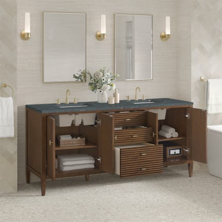 A large image of the James Martin Vanities 485-V72-3PBL Alternate Image