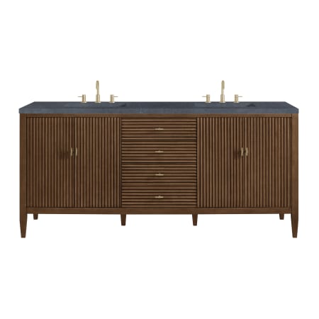 A large image of the James Martin Vanities 485-V72-3CSP Mid-Century Walnut