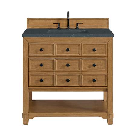A large image of the James Martin Vanities 505-V36-3CSP Amber Birch