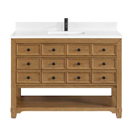 A large image of the James Martin Vanities 505-V48-1WZ Amber Birch