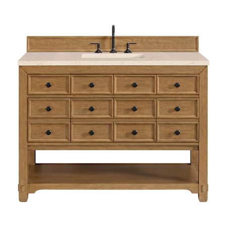 A large image of the James Martin Vanities 505-V48-3EMR Amber Birch