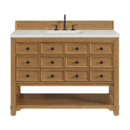 A large image of the James Martin Vanities 505-V48-3LDL Amber Birch