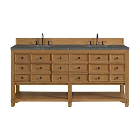 A large image of the James Martin Vanities 505-V72-3PBL Amber Birch