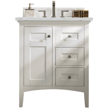 A large image of the James Martin Vanities 527-V30-3ENC Bright White